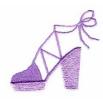 purple shoe